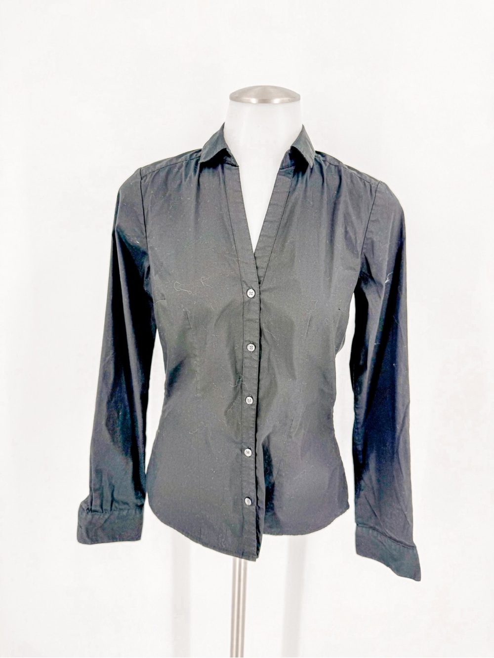 H&M Black Button-Down Shirt